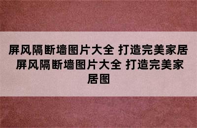 屏风隔断墙图片大全 打造完美家居 屏风隔断墙图片大全 打造完美家居图